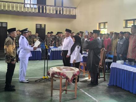 Pelantikan Mutasi Jabatan Perangkat Desa Malasan